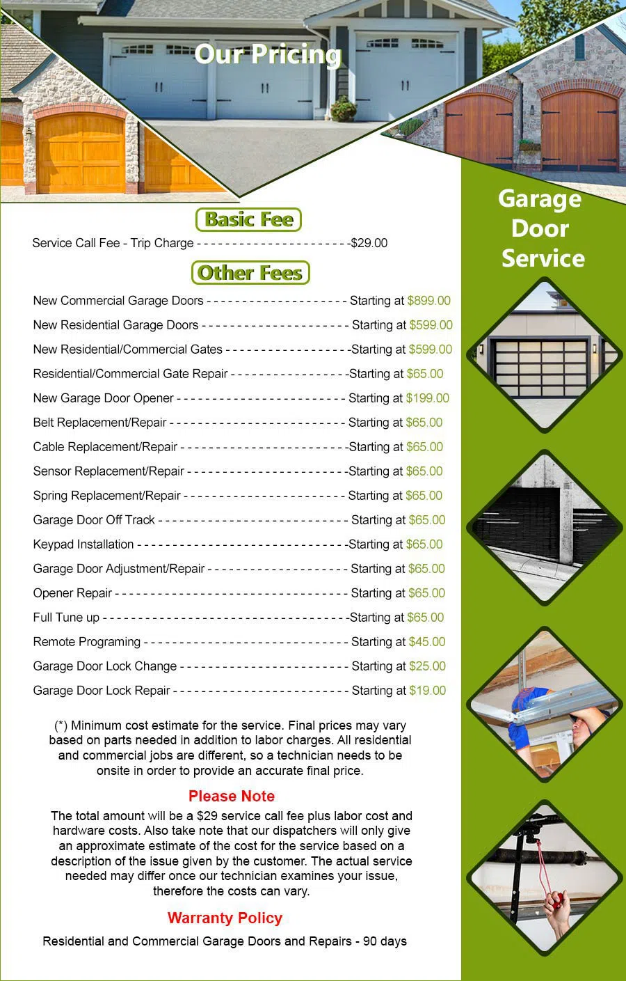 Interstate Garage Door Service Flushing, NY 347-599-9639
